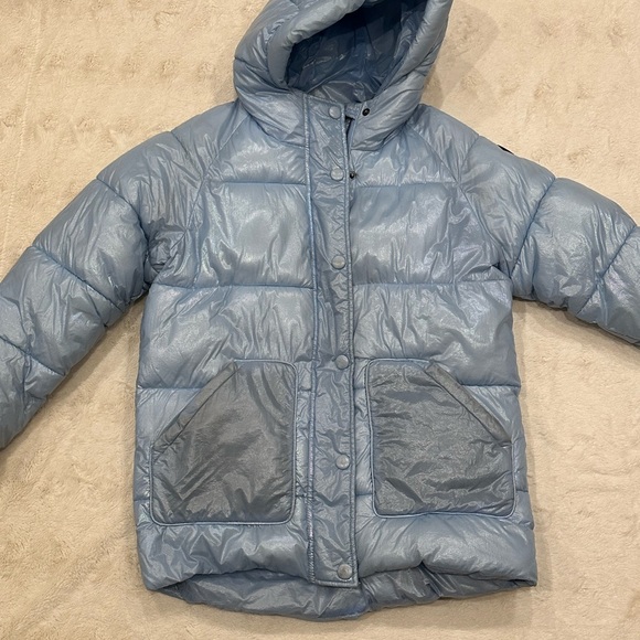 Kids Blue Puffer Jacket - Picture 1 of 7